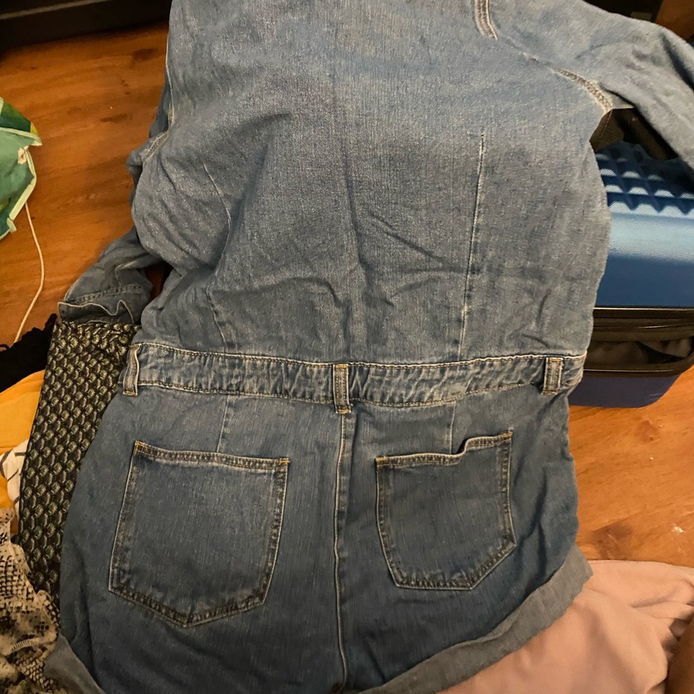 Jean Jumpsuit— Longsleeve Romper